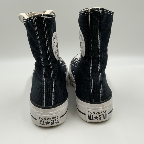 Converse Chuck Taylor All Star Platform High Top Sneakers Black Womens Size 6.5 - Picture 5 of 8